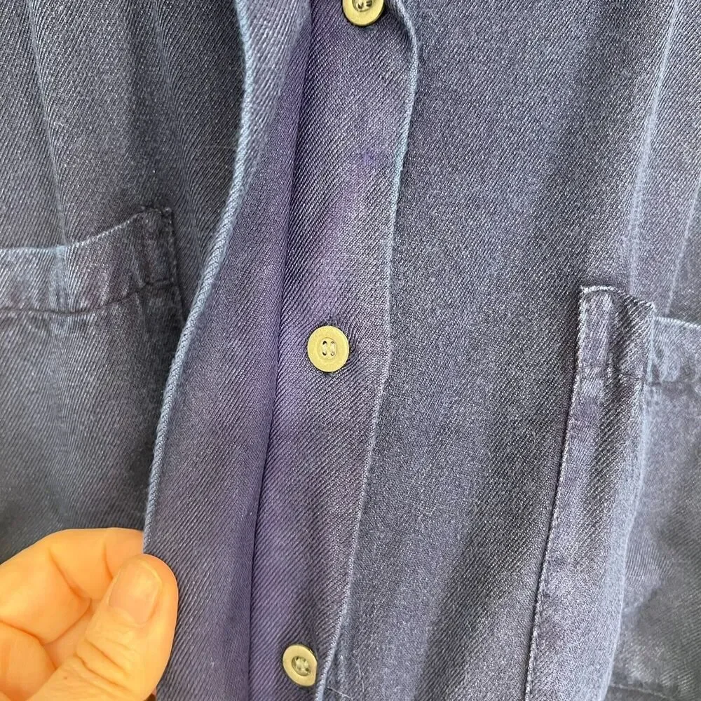 NWT Olive + Oak Dress Womens M Blue Button Up Belted Collared Sleeveless - Picture 5 of 9